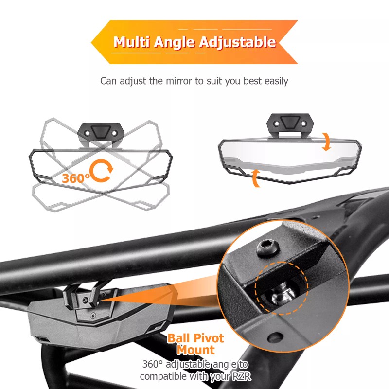 SI For Polaris RZR Turbo R/R 4 Electric Windshield Wiper