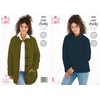 King Cole 5828 Knitting Pattern Womens Jacket and Sweater in