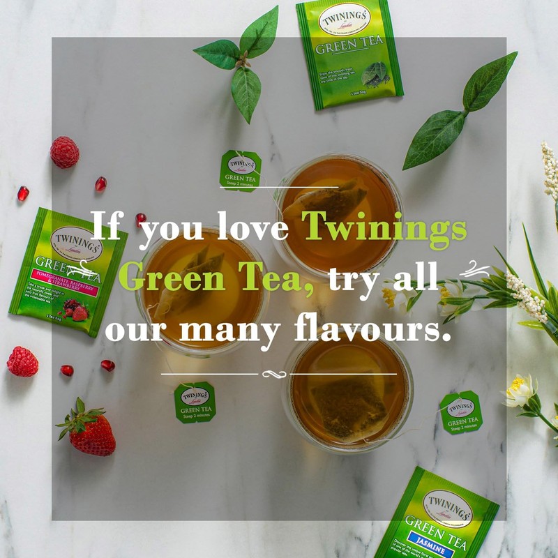 Twinings Green Tea Bags - Caffeinated Tea Made from Fresh