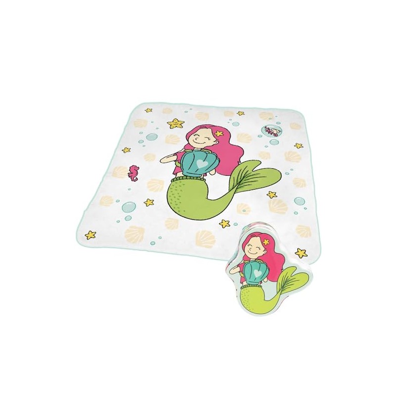 GRUSS & CO Zauberhandtuch Motiv Meerjungfrau | Gästehandtuch, 30 cm