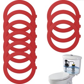 Flush Valve Seal for Kohler, 6 Pack Upgraded Silicone Material Canister Flush Valve Toilet Gasket Replacement Parts for K-GP1059291, Easy to Install and Uninstall