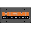 Hemi Powered Carbon Steel License Plate (Black)