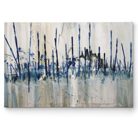 Wexford Home Abstract Wall Art Oil Painting Canvas Prints Modern Wall Décor for Bedroom Bathroom Kitchen Living Room Office, Contemporary Wall Art, Ready to Hang - Marshes Edge 32" H X 48" W