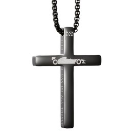 Zed ShadoWw Racing Cross Necklace Enthusiasts Hobbies pendant Teammates Stainless steel Fauth Sports cars Jrwelry with chain 4:13b