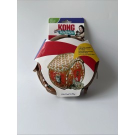 Kong Holiday Plays Spaces Gingerbread Bungalow Cat House 2 Pieces