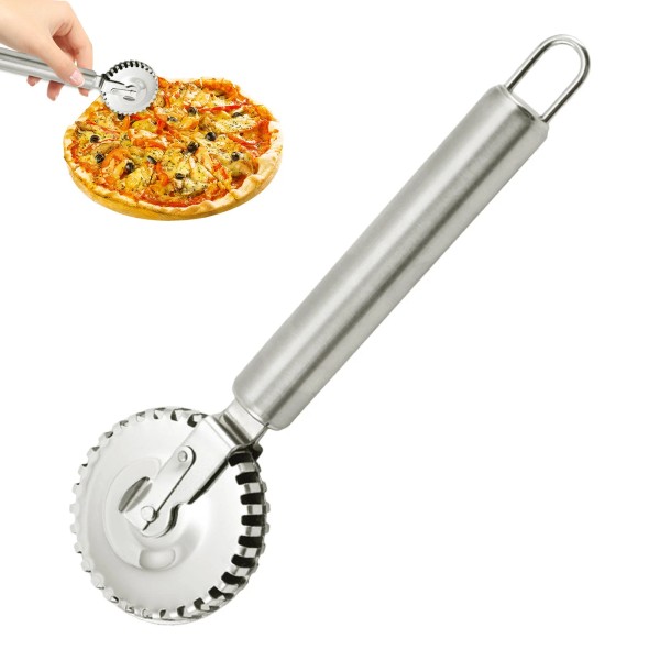 unbranded Pasta Edger Sealer Cutter Wheel Ravioli Dough Empanada Fluted