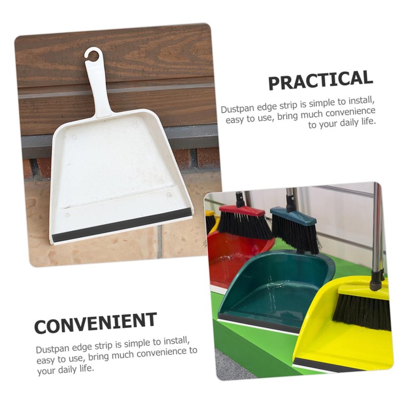 Alipis Replacement Plastic Strips for Dustpan Edge 2 Pieces Strip