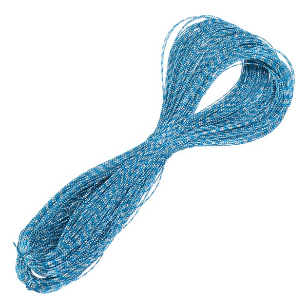 sourcing map Metallic Cord,1mmx100m Silver,Sky Blue Ornaments Strings Metallic Non