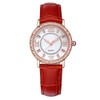 WWOOR Women Ladies Fashionable Elegant Quartz Movement Watches Wristwatch (Red)