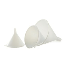 Norpro Plastic Funnel, Set of 3, Set of Three, White