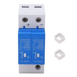 DC Surge Protector Alarm Window Modular Design Rail Installation Protective Arrester Device 2P 1300V 40kA