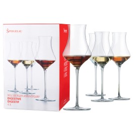 Spiegelau Willsberger Digestive Glasses Set of 4 - European-Made Crystal, Modern Cocktail Glasses, Dishwasher Safe, Professional Quality Cocktail Glass Gift Set - 9.9 oz