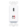 RiteAV - HDMI Speaker Port Wall Plate Decorative (Rocker) White