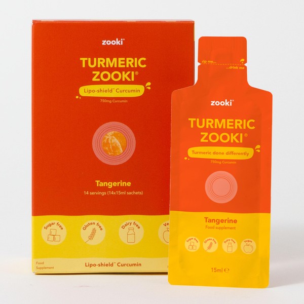Zooki Zooki 750mg Liposomal Curcumin from Turmeric Liquid Sachets |