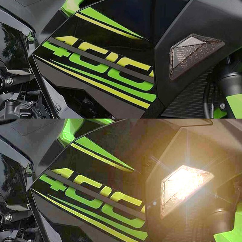 iTobest Motorcycle Front LED Turn Signal Light Lamp fits for