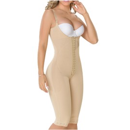 M&D Fajas Colombianas Reductoras y Moldeadoras Post Surgery Compression Stage 2 Faja Beige 2XS