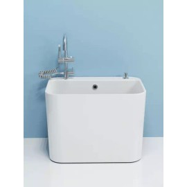 습식 도기 족욕기 풋케어 기기 배수구 포함 임산부 구멍 [A3+D형 범용 수도꼭지] Wet Ceramic Foot Bath Device with Drain for Foot Care, Includes Hole for Pregnant Women [Universal Faucet Type A3+D]