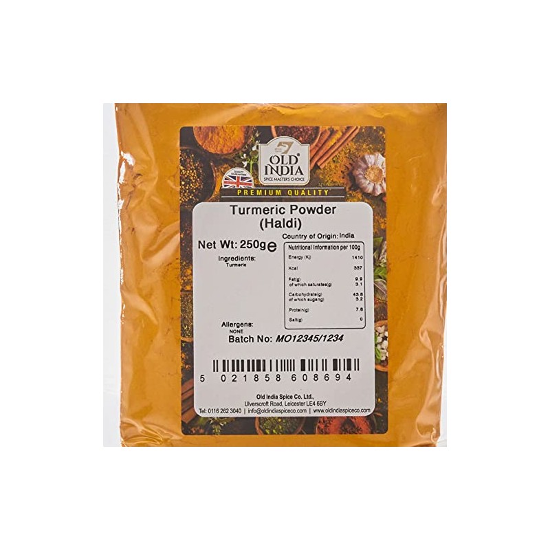 Old India Turmeric Powder (Haldi), 250 g