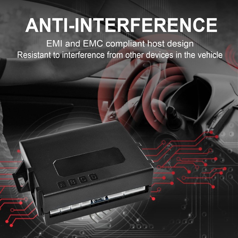 Promata PS02 Car Rear Parking Sensor Kit with Buzzer,4 58KHz