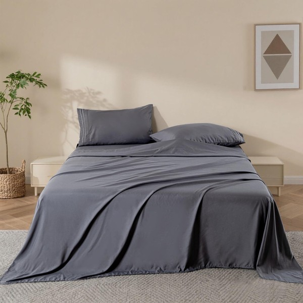 Ranunculus 4 Pieces Queen Bed Sheets, Soft Fitted Sheet Queen