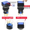 ZJWZJH 3 Pcs 16mm 5/8" Momentary Push Button Switch Square