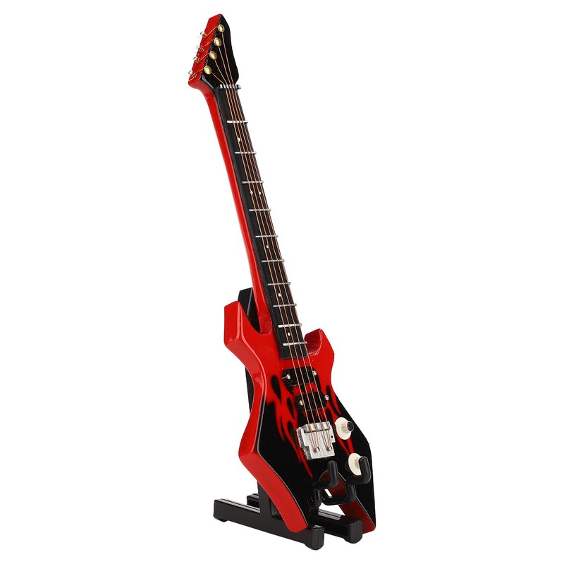 Mini Bass Simulation Classical Decorative Instrument Collection Miniature Guitar Model