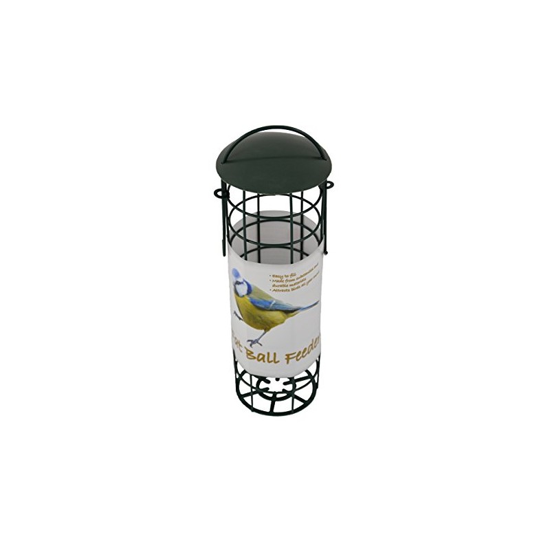 Green jem Bird Suet Fat Ball Feeder, 8.5x8.5x24 cm, 20263