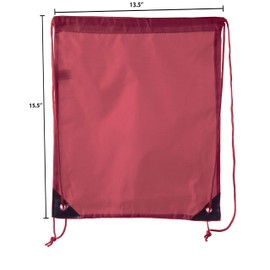 Mato & Hash Drawstring Bulk Bags Cinch Sacks Backpack Pull String Bags | 15 Colors | 1PK-100PK Available