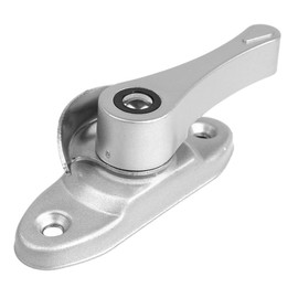 CENPEK Traditional Polished Chrome Sash Window Lock, Catch Latch Fastener With Fixing Screws For Wood Aluminium UPVC Vinyl Frames,2 Pack Crescent Window Lock,Silver