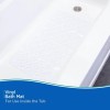 Unbranded Clear Vinyl Bath Mat W/ Suction Cups Shower Tub