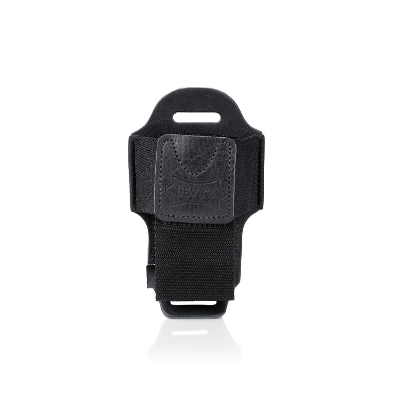 Levy's Leathers MM14-BLK Wireless Transmitter Bodypack Holder, Black Leather