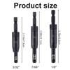 3pcs Self Centering Drill VIX Bit Set, 3/32" 7/64" 1/8"