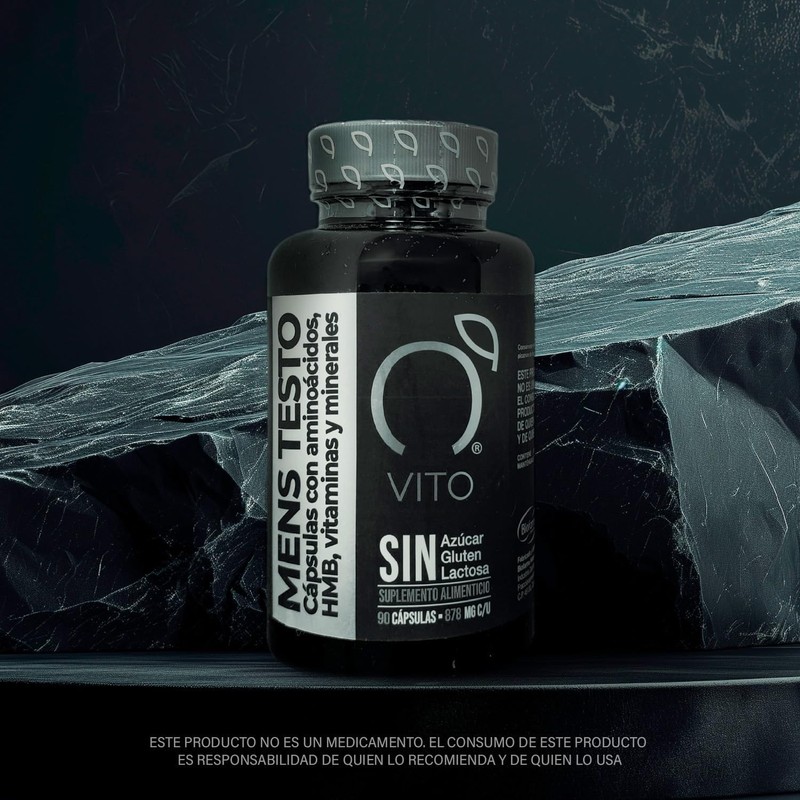 Men's TESTO | Cápsulas con Aminoácidos, HMB, Vitaminas y Minerales