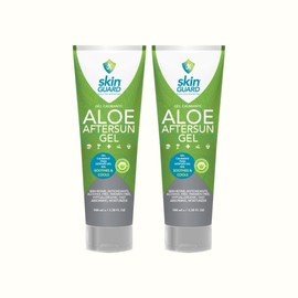 2 pack Gel 100% de Aloe Vera Natural 100 ml After Sun Hidratante Humectante Reparador, Alivia Quemaduras Solares, Repara Piel Seca Después del Sol