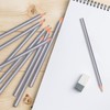 YOLUFER 36PCS Drawing Pencils, Silver Surface Marking Pencils Hard Black