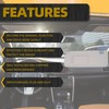 Dasbecan Gray Left Driver Side Sun Visor Compatible with 2005-2010
