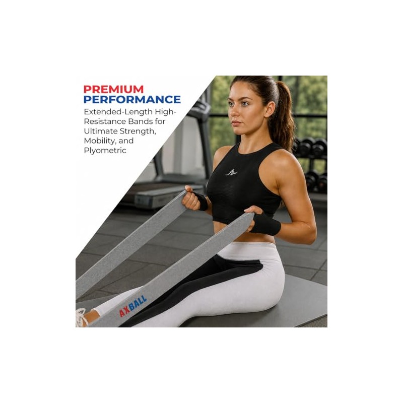 Long Resistance Bands for Working out Women, Fabric Resistance Band,