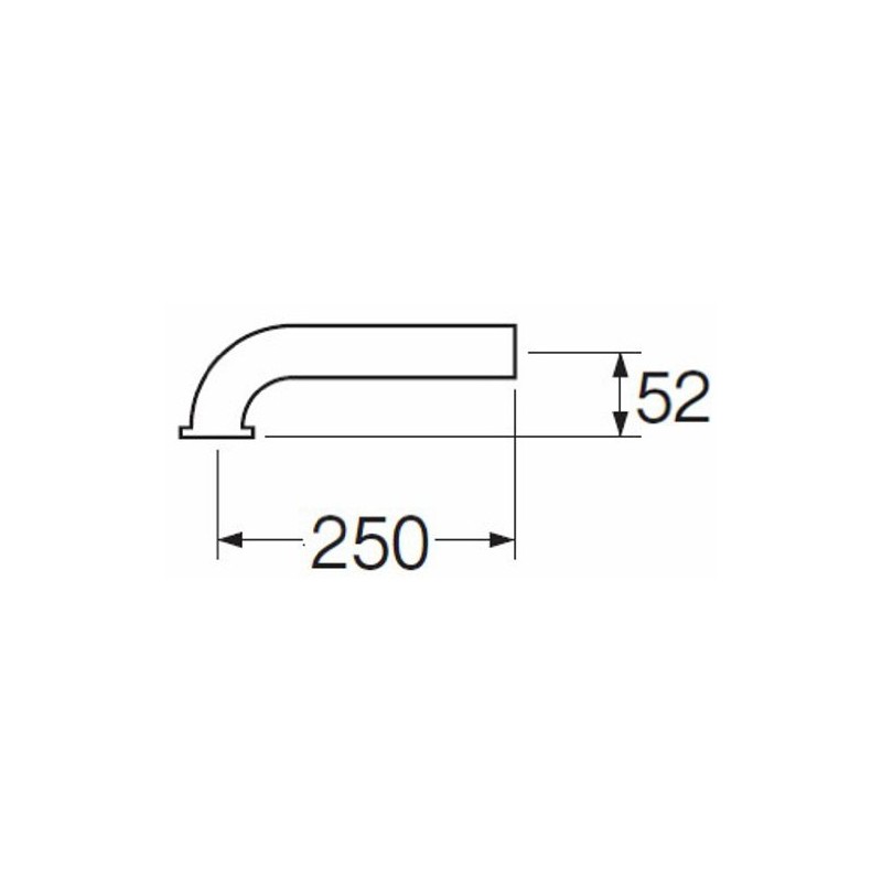 SANEI [P Pipe for Washrooms] Pipe Diameter 1.5 inches (38
