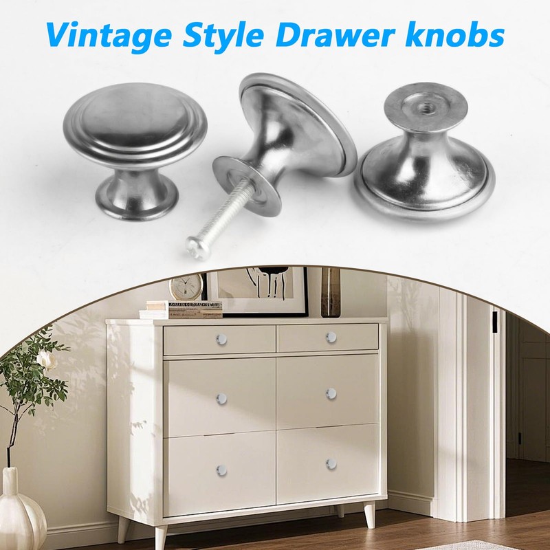 VARHHUXHA Round Kitchen Cabinet Pulls Door Knobs for Chest of