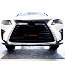 CleanUp Stuff Garage Floor Mat - Thick Super Absorbent Garage Mat + Premium Rubber Mat Backing for Any Spill & Oil Pan - Better Than Oil Drain Pan - (36 x 60 in)(Made in USA)