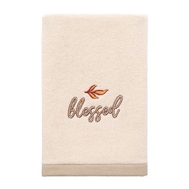 Avanti Linens - Fingertip Towels, Soft & Absorbent Cotton Towel, Fall Home Decor, Set of 2 (Grateful Patch Collection)