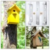 Wanfoou 2 Sets Metal Bird Feeder Bracket for Hanging Outside