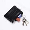Small Cute Genuine Leather Wallet,Soft Mini Coin Purse with Key