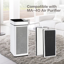 2 Pack 40 Replacement Filter H13 HEPA 40 Filter - Compatible with Modify 40 Series, 3-in-1 Filters Contains High-Efficiency Activated Carbon