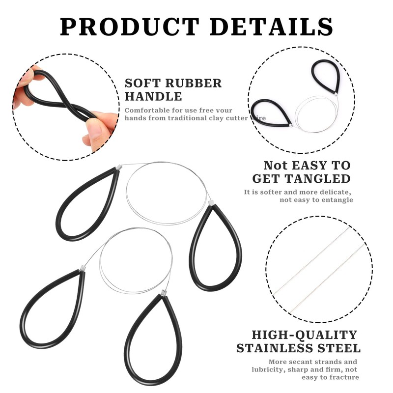 Clay Cutters Wire Steel Wire Clay Cutter Cutting Pottery Tools