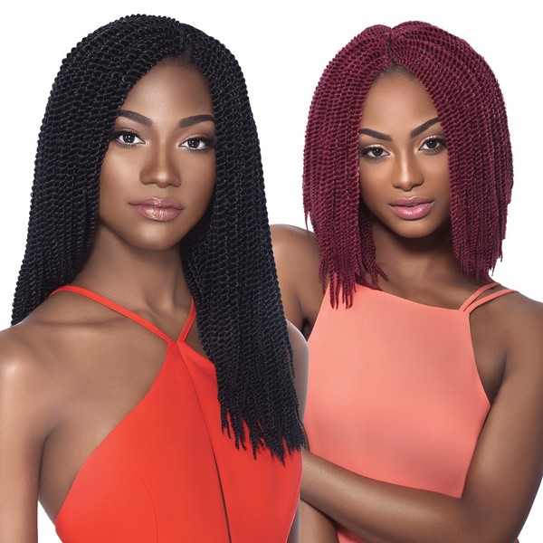Outre Synthetic Hair Crochet Braids X-Pression Braids Senegalese Twist Small (14", 1B)