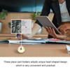 2Pcs Table Number Holder Heart Shaped Firm Stable Premium Metal