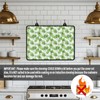 UOQFHHM Electric Oven Stove Insulation Green and White Shamrock Print