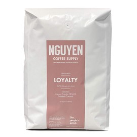 Loyalty Signature 50/50 Blend Whole Coffee Bean 80 Ounce (5 Pounds), Vietnamese Fair Trade Organic Single Origin Low Acid