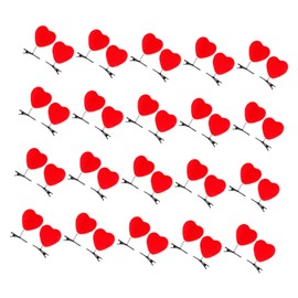 IWOWHERO Heart Hairpin Barrette Set 40pcs Small Hair Clips for Women Fashionable Heart Hairpin Perfect for Valentine's Day